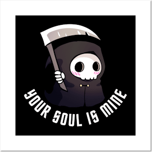 A cute grim reaper- Your soul is mine Posters and Art